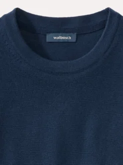 Rundhals-Pullover Merino Extrafein