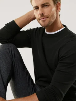Rundhals-Pullover Merino Extrafein