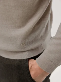 Rundhals-Pullover Merino Extrafein
