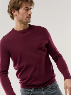 Rundhals-Pullover Merino Extrafein