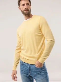 Rundhals-Pullover Merino Extrafein