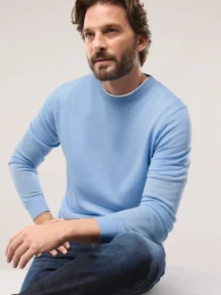 Rundhals-Pullover Merino Extrafein