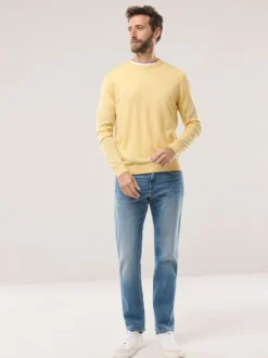 Rundhals-Pullover Merino Extrafein