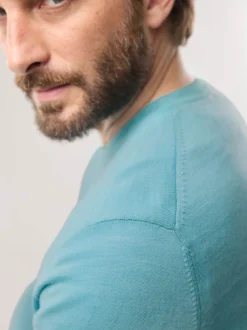 Rundhals-Pullover Merino Extrafein