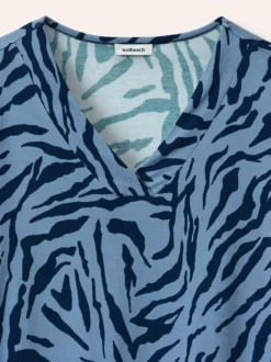 Shirt aus Viskose mit Animalprint