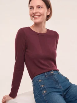 Shirt in Feinstrickoptik