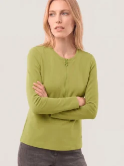 Shirt mit Reißverschluss