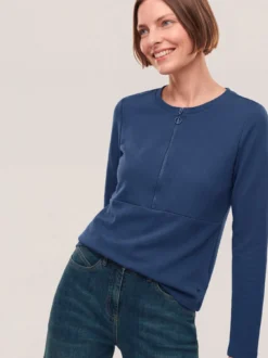 Shirt mit Reißverschluss