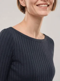 Shirt mit Rippenstruktur LA