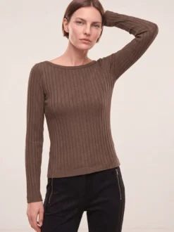 Shirt mit Rippenstruktur LA