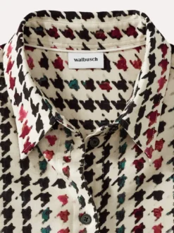 Soft-Flanell Polo-Bluse