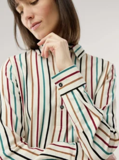 Soft-Flanell Polo-Bluse