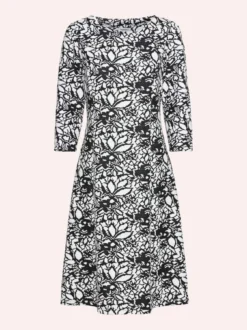 Softjersey-Jacquardkleid