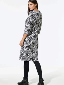 Softjersey-Jacquardkleid