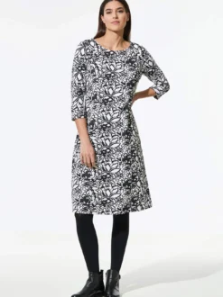 Softjersey-Jacquardkleid