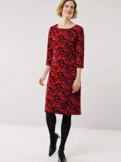 Softjersey-Jacquardkleid