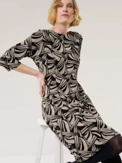 Softjersey-Jacquardkleid