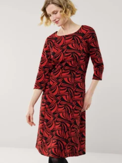 Softjersey-Jacquardkleid