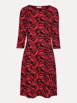 Softjersey-Jacquardkleid
