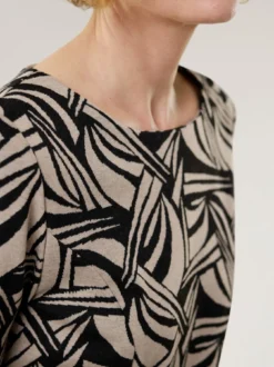 Softjersey-Jacquardkleid
