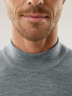 Stehbund-Pullover Merino Extrafein