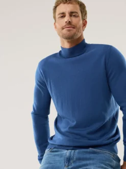 Stehbund-Pullover Merino Extrafein
