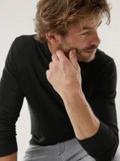 Stehbund-Pullover Merino Extrafein
