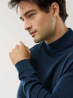 Stehbund-Pullover Merino Extrafein