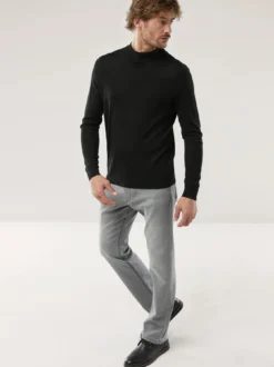 Stehbund-Pullover Merino Extrafein