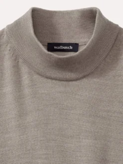 Stehbund-Pullover Merino Extrafein