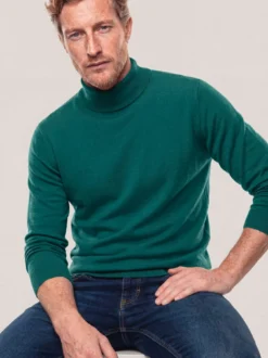 Stehbund-Pullover Merino Extrafein