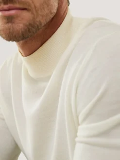 Stehbund-Pullover Merino Extrafein