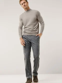 Stehbund-Pullover Merino Extrafein