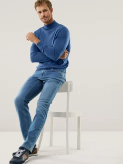 Stehbund-Pullover Merino Extrafein