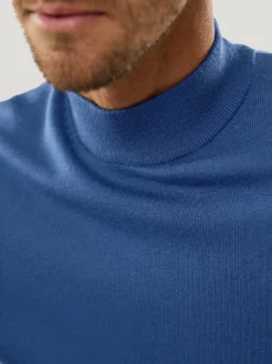 Stehbund-Pullover Merino Extrafein
