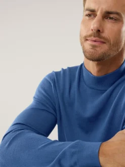 Stehbund-Pullover Merino Extrafein