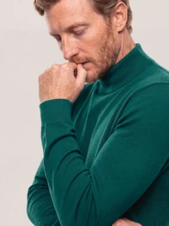 Stehbund-Pullover Merino Extrafein