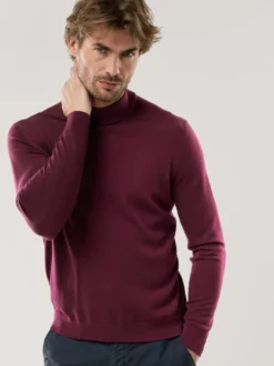 Stehbund-Pullover Merino Extrafein