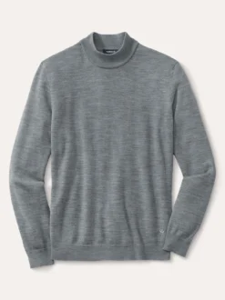 Stehbund-Pullover Merino Extrafein
