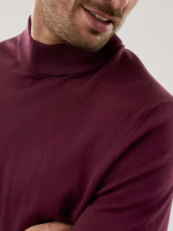 Stehbund-Pullover Merino Extrafein