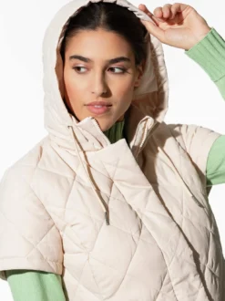 Steppweste Hoodie