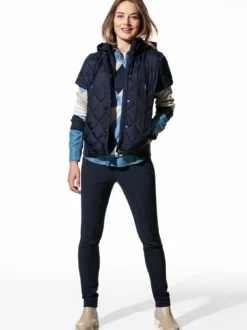 Steppweste Hoodie