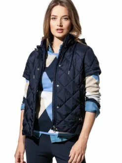 Steppweste Hoodie