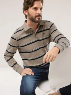 Streifen Polo