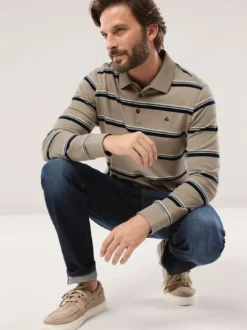 Streifen Polo