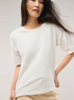 Streifenshirt Seersucker