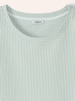 Streifenshirt Seersucker