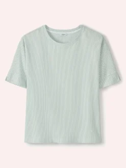 Streifenshirt Seersucker