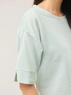 Streifenshirt Seersucker