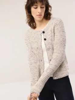 Strickjacke Bouclegarn